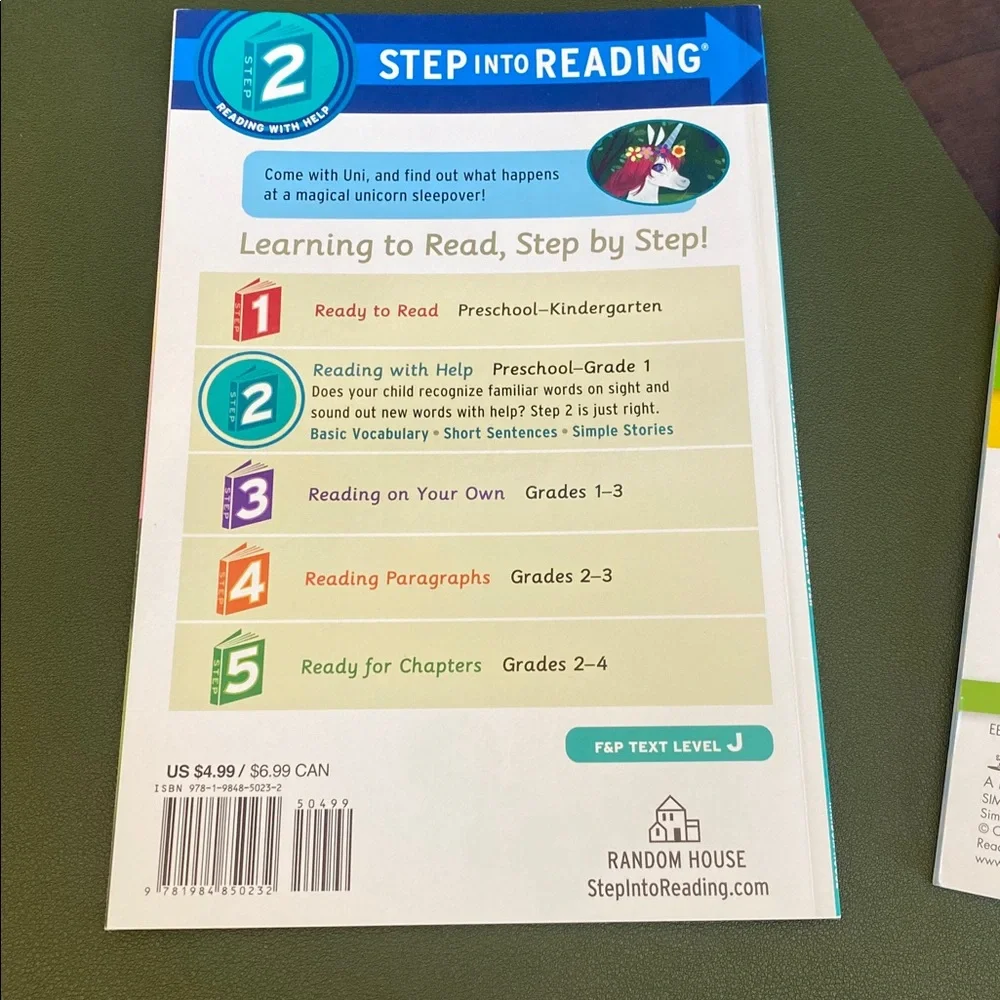 3/$10 Level 2 Readers Uni the Unicorn & Sunspot's Night Out
